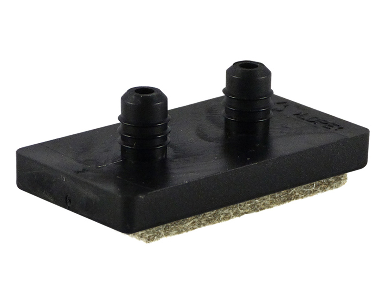 Glijplaten / Verbindingsplaten met stift - met vilt